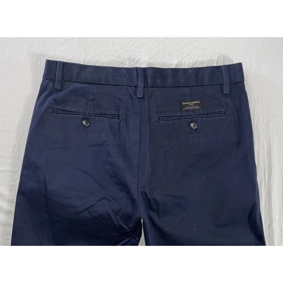 Banana Republic Mason Athletic Taper Stretch Chino Pants. Navy, Men's 30X32. EUC - Picture 9 of 9